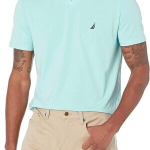 Nautica Men's Short Sleeve Solid Slim Fit V-Neck T-Shirt